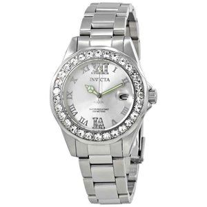 Invicta Diamond Ladies Silver Watch! New